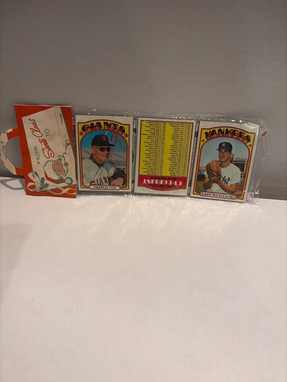 1972 Topps Christmas Holiday Baseball Card Pack